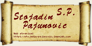 Stojadin Pajunović vizit kartica
